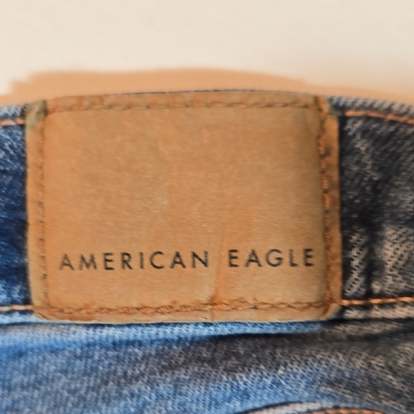 American Eagle Outfitters Denim Womens 12 90s Straight Leg Nice Worn Feel +look - Picture 11 of 14
